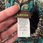 Lavish Vtg Y2K Skirt Sz L Brown Maxi Boho Ruffle Festival Flowy Sheer Romantic Photo 8