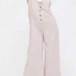 Free People Light Gray Jumpsuit Photo 0