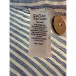 Tahari  100% Linen Striped‎ Blazer Women M Blue White Office Nautical Coastal Photo 4