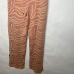 Y.A.S Knit Wide Leg Pants Pink Zebra Print Sz Medium Photo 8