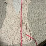 Brandy Melville  Robbie Pink Floral Wrap Midi Dress- One Size Photo 9