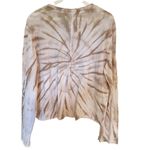 Sage  tie dye long sleeve XL crew neck NEW tan cream Photo 4