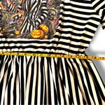 Beetlejuice W/ Pin Black & White Graphic Short Sleeve Shirt Dress 1XL Whimsygoth Size 1X Photo 7