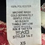 Abbeline  Black Multicolor Floral Print Off The Shoulder Pullover Blouse Top Sz M Photo 3