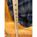 nuuds Plaid Button Front Shirt 100% Cotton Long Sleeve Casual Top Medium Black Photo 5