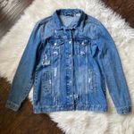 ZARA Ripped Denim Jacket Photo 2