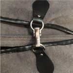 Torrid  Marled Knit Faux Leather Trim Cape Grey, OS New Photo 5