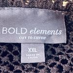 Bold Elements black lace top with long bell sleeves and back zipper Photo 14