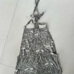 Acacia Snapper Silk Short Overall Cape Cod Romper Snake Print Pattern Size Small Black Photo 1