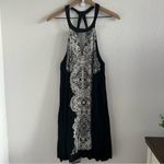 O'Neill  Deanna High Neck Cut Out Dress Boho Beachy Coastal Gauzy Large Photo 2