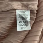 Loft  Womens Size Small Pink Crushed Velvet Ribbed Mock Neck Stretch Blouse Top Photo 4