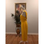 Gabrielle Union Shift Dress Womens 2 Yellow Ring Hole Front Wide Strap Back Zip Photo 4