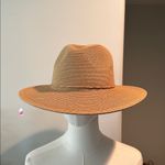 San Diego Hat Company x Anthropologie Women's Water Repellent Fedora w/ Tie New! Tan Photo 5