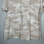 Athleta Women Plus Size 1X Sea Salt White Camo Organic Daily Crew Neck Shirt Photo 1
