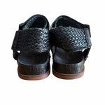 Kelsi Dagger  Brooklyn Spark Black Woven Leather Sandals Photo 3