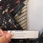 Sanctuary  Liam floral velvet smocked peasant blouse NEW SMALL Photo 4