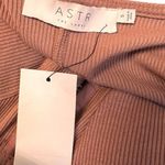 ASTR New  The Label Ribbed Long Sleeve Hook Eye Front Bodycon Dress Blush S Photo 6