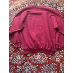 Fruit of the Loom VTG 90s Holiday Santa Red Pullover Sweatshirt L Puff Paint Photo 5