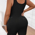 SheIn One Piece Black Textured Athletic Leotard Photo 1