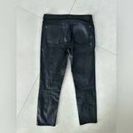 Mango  Coated Denim Black Jeans Size 6 Photo 2