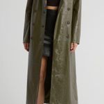 BLANK NYC NWT  Snakeskin Embossed Faux Leather Trench Coat Sz XS Photo 0