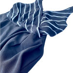 MINKPINK Moonshine Wrap Front Romper Black Striped Women's Size Small Photo 8