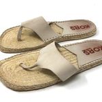 Michael Kors , Made in France, suede/raffia thongs Photo 0