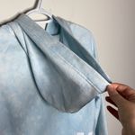 PINK - Victoria's Secret Pink Victoria’s Secret tie dye baby blue cropped hoodie with lace up detail XS Photo 3