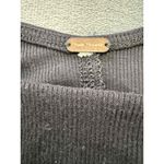 Free People Black Short Puff Sleeves Sweetheart Neck Fitted Top Womens Top S/M Photo 4