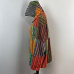 Kathmandu Imports  Boho Colorful Patchwork Tunic Hoodie M/L 100% Cotton Photo 5