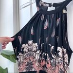 Feather Boho Maxi Dress High Neck S/M Photo 85