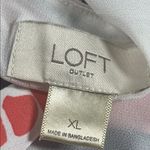 Loft  Outlet Sleeveless Tank Top Blouse striped coral pink blue Women’s size XL Photo 5