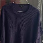 Napa Valley Womens Super Soft BOHO Navy Blue Sleeveless Sweater Size M Size M Photo 1