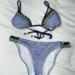 Sperry  Top-Sider Women's Carribean Sunset Stripe Triangle Bikini Photo 1