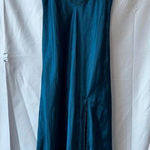 Victoria's Secret Gold Label Dusty Blue Teal Polyester Night Gown Size Large Photo 0