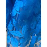 sag harbor dress women Sheer Floral Burnout Blouse Button Photo 1