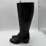 Jimmy Choo  Elegant Tall Block Heel Black Leather Sophisticated Boots IT 39.5 Photo 7