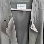 BCBGeneration  Open Jacket Front Peplum LARGE Gray Long Sleeves Ruffled Hem NWOT Photo 8