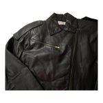 Vintage 80’s Avon Leather Cropped Jacket Black Photo 1