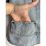 Y2K Jeanology Womens 18 Full Zip Denim Jacket Patch‎ Pockets Retro Funky Preppy Blue Photo 3