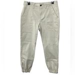 CAbi 6264 Compass Pants in Oyster Cream Size 6 Ankle Zip Jogger Photo 2