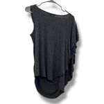 Marina Luna Beaded One Shoulder Top Women's Size Large Gray Asymmetrical Evening Photo 1