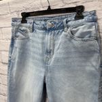 American Eagle Mom Jeans Women's 10 Light Blue Strigid Hi Rise Tapered Leg Photo 2