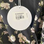 Princess Polly  Marty Long Sleeve Mini Dress Black Floral Photo 6