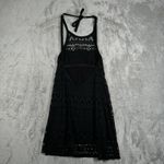 Robin Piccone Swim Cover Up Women Small Black Lace Trim Romantic Swim Neutral Photo 2