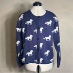 Vigoss Women’s Button-Up L/S Rodeo Business Casual Horse Cardigan Sweater|Size:L Photo 5