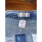 No Boundaries Nobo  Shorts Size 11 Acid Wash Blue Denim Jean Stretch Ripped Raw Photo 4