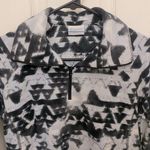 Columbia Pullover Long Sleeve Geometric Fleece Top Photo 2