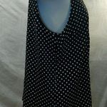 Michael Kors Michael  polka dot sleeveless casual dress top blouse size XL Photo 3