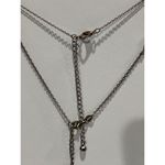 silver tone lightning bolt‎ necklace Photo 2